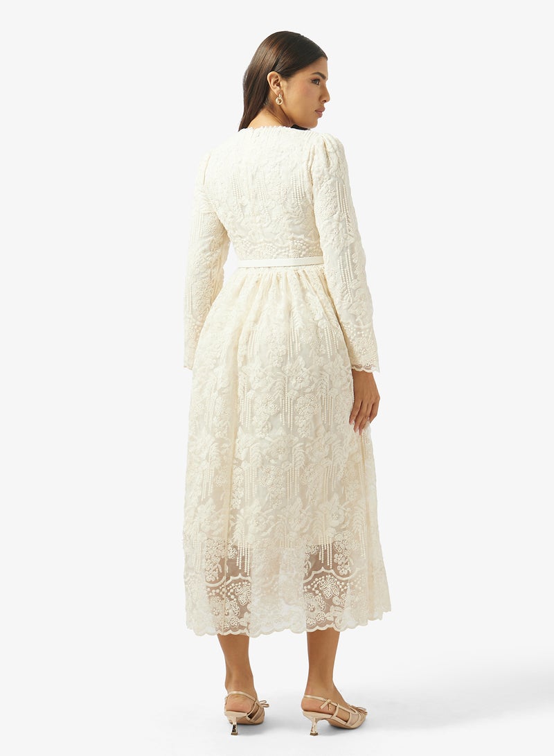 Khizana Lace A-line Dress - Image 2